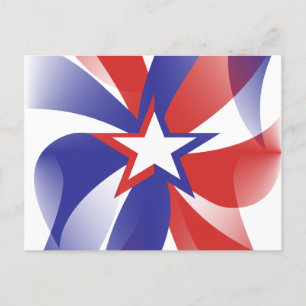 Dazzle Me Patriotic Postcard Postkarte