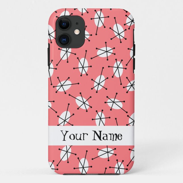Dazzle Multi Pink "Name" iPhone Gehäuse Case-Mate iPhone Hülle (Rückseite)