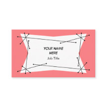 Dazzle Plaque Pink Visitenkarte