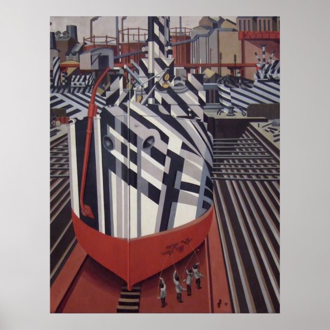 Dazzle-Schiffe in Drydock-Plakat 24"x31" Poster (Vorne)
