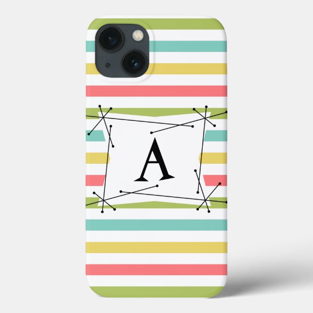 Dazzle Stripe Classic "Monogram" iPad Mini Gehäuse Case-Mate iPhone Hülle (Rückseite)