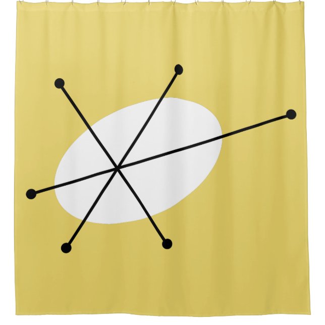 Dazzle Yellow Duschvorhang (Vorderseite)