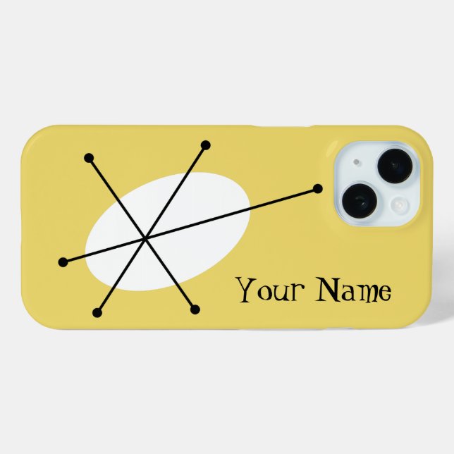 Dazzle Yellow "Your Name" iPhone Gehäuse Case-Mate iPhone Hülle (Rückseite (Horizontal))