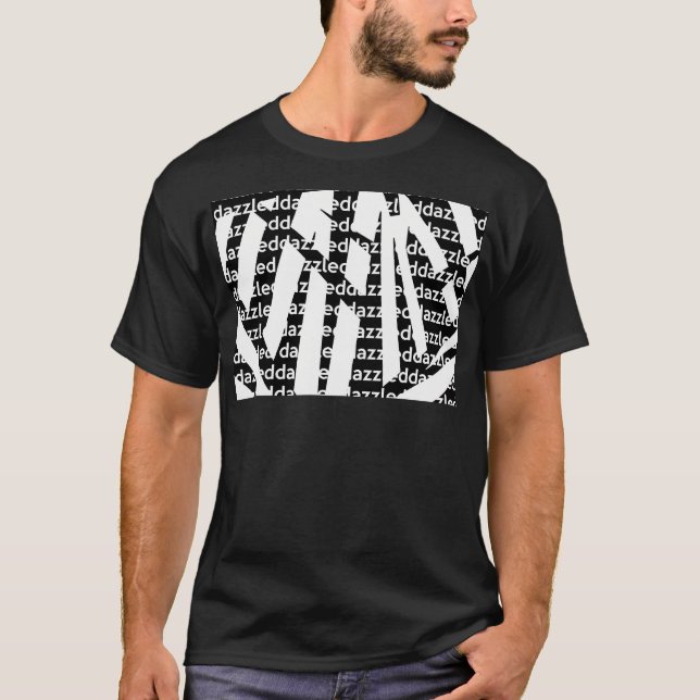 Dazzled Schwarz-Weiß Dazzle Camouflage. T-Shirt (Vorderseite)
