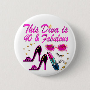 DAZZLING 40. BUTTON