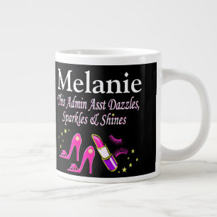 DAZZLING ADMIN ASST PERSONALISIERTE MUG Jumbo-Tasse