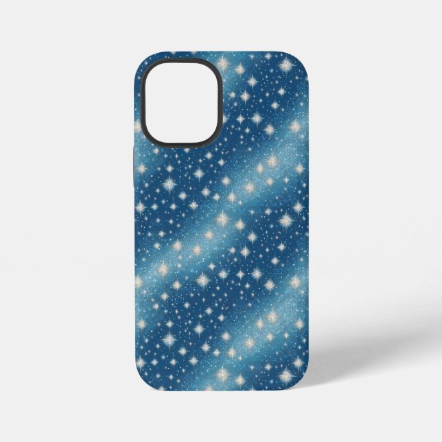 Dazzling Blue Glitzern Phone Case für ein stilvoll iPhone Hülle (Rückseite)
