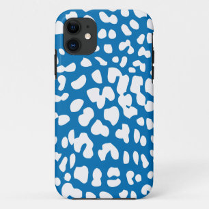Dazzling Blue & White Leopard Print iPhone 5 Fall Case-Mate iPhone Hülle