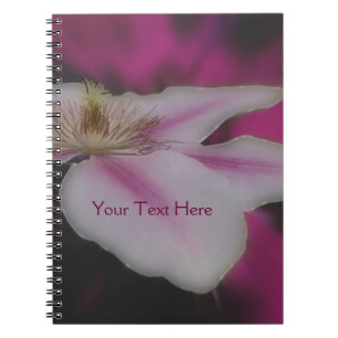 Dazzling Clematis Blume Natur Notizblock