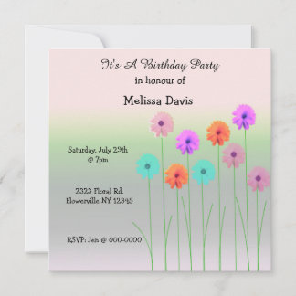 Dazzling Daisies Einladung zum Geburtstag
