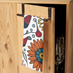 Dazzling Daisy Delight: Ein floraler Mode-Favorit Geschirrtuch