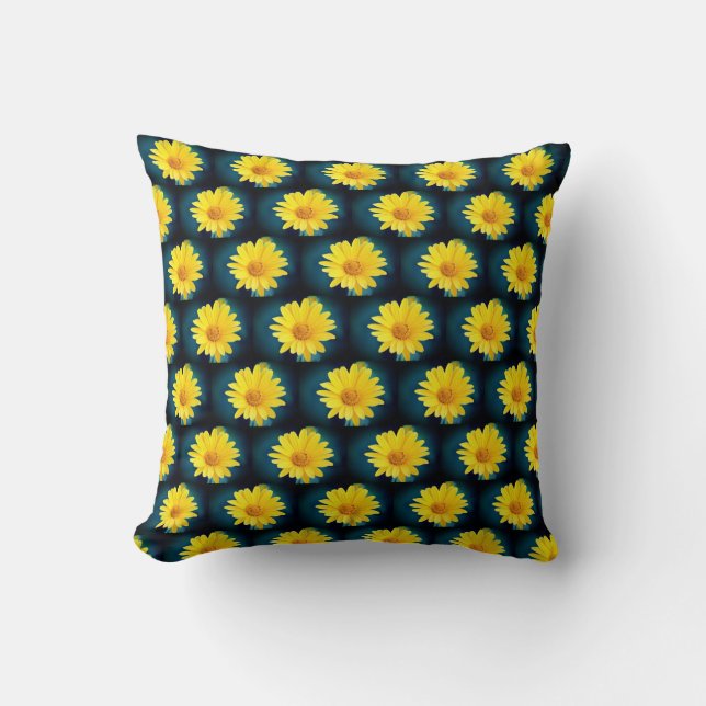 Dazzling Daisy Delights Kissen (Vorderseite)