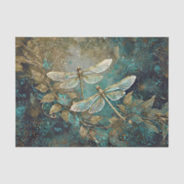 Dazzling Dancing Dragonflies, Gossamer Wings Seidenpapier