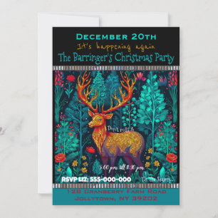 Dazzling Deer Annual Christmas Party Einladung