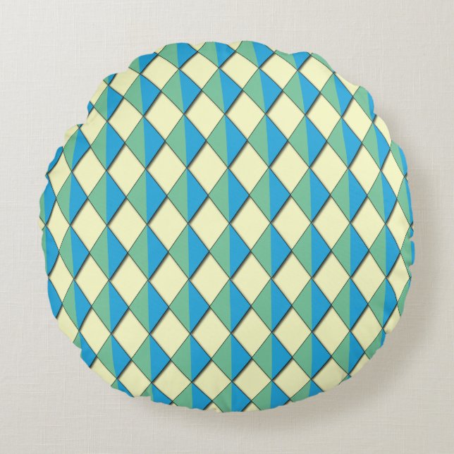 Dazzling Diamonds Rundes Kissen (Vorderseite)