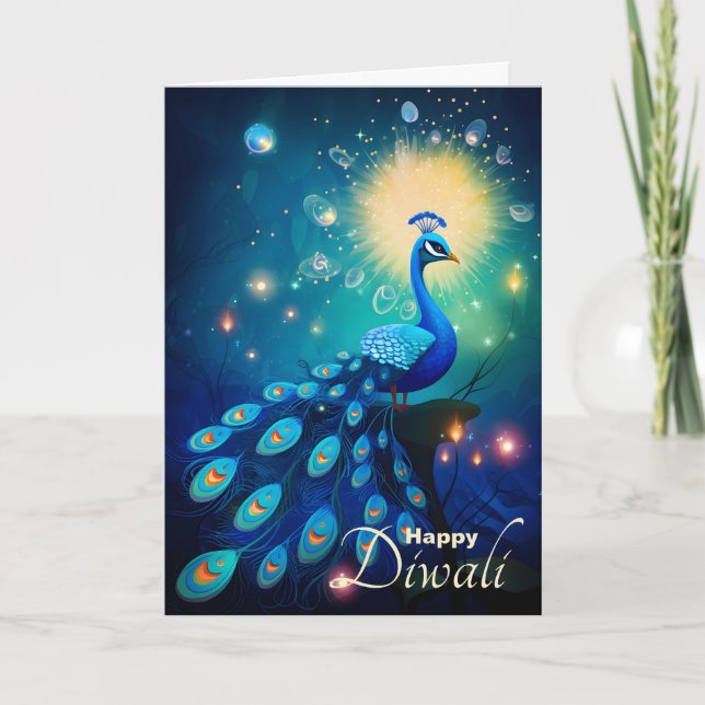 Dazzling Diwali Entdeckungsreise zur 🦚 Feiertagskarte (Vorderseite)