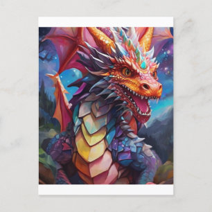 Dazzling Dragon Postkarte