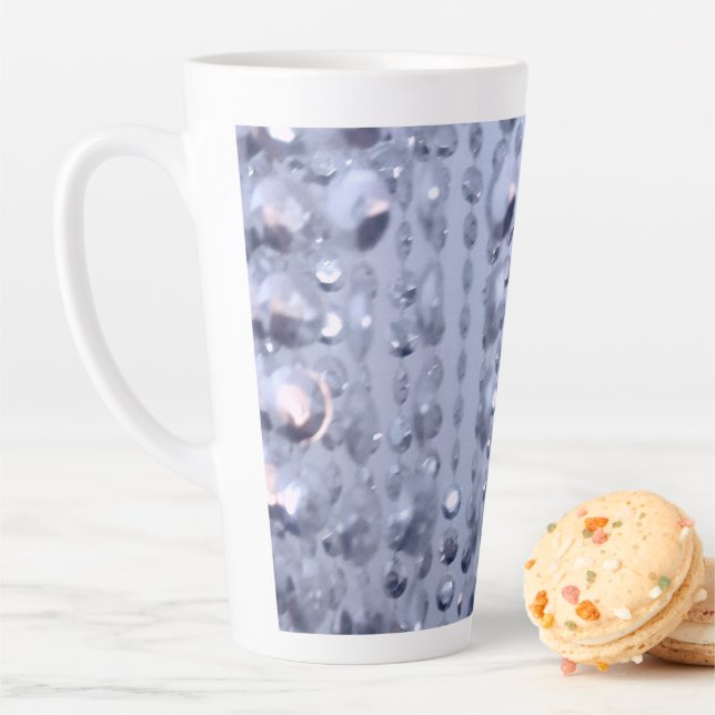 Dazzling Glittery Blue Beads Milchtasse (Beispiel)