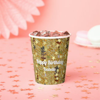 Dazzling Glitzy Sparkle Any Age Birthday Party Pappbecher