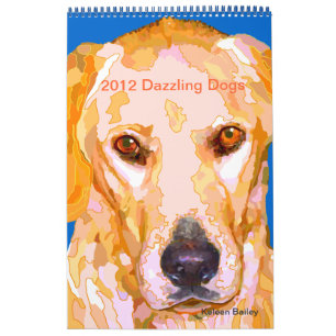 Dazzling Hunde Gemälde 2012 Kalender