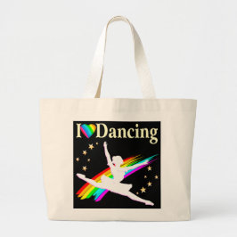 DAZZLING I LIEBE DANCING BALLERINA DESIGN JUMBO STOFFBEUTEL