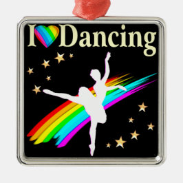 DAZZLING I LIEBE DANCING DESIGN ORNAMENT AUS METALL