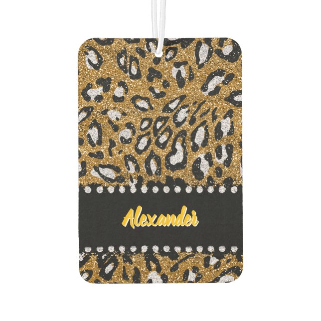 Dazzling Leopardprint Design inspiriert durch eine Autolufterfrischer (Rückseite)