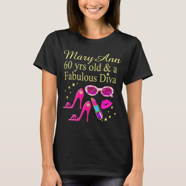DAZZLING PERSONALISIERTEN 60. GEBURTSTAG T SHIRT (Vorderseite)
