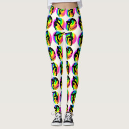DAZZLING RAINBOW WIRBEL GYMNASTICS LEGGINGS