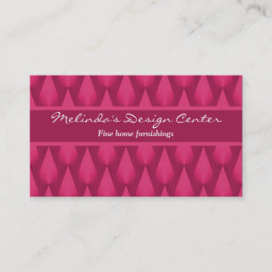 Dazzling Raindrops Business Card, Magenta Visitenkarte