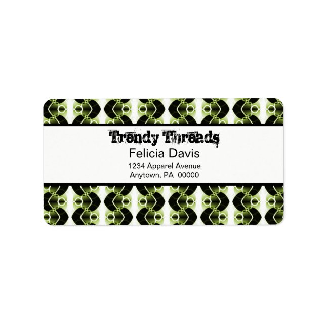 Dazzling Retro Address Labels Adressaufkleber (Vorne)