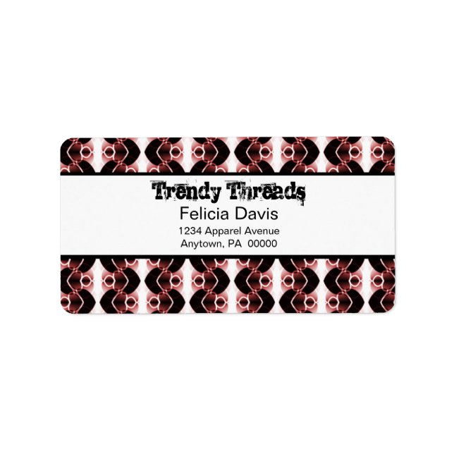 Dazzling Retro Address Labels Adressaufkleber (Vorne)
