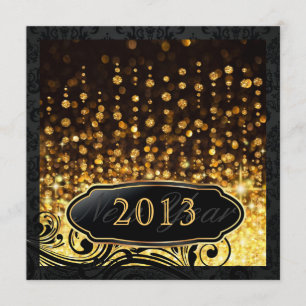 Dazzling-Silvester-Gold-Party Einladungen