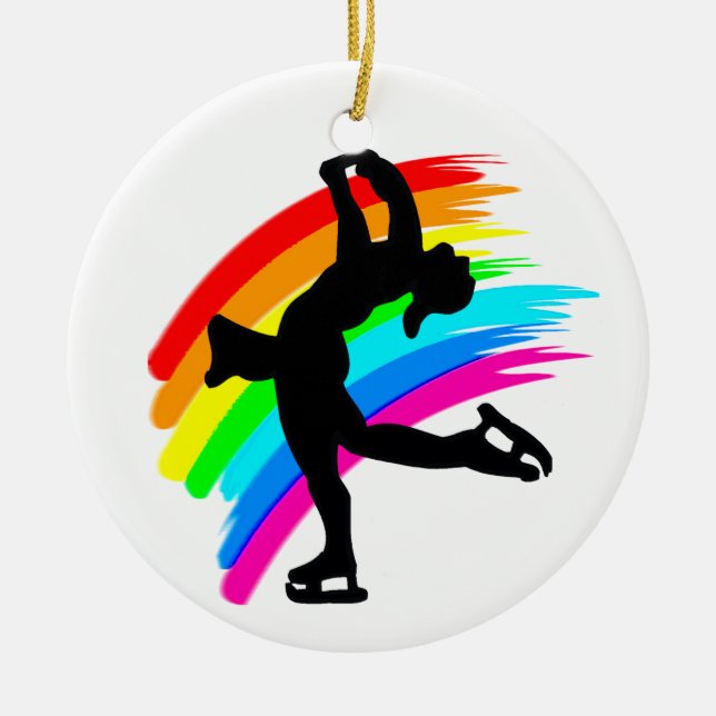 DAZZLING SKATER KERAMIK ORNAMENT (Vorne)