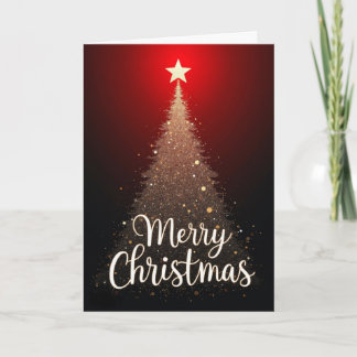 Dazzling Sparkle Tree Christmas card Karte
