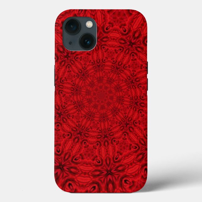 Dazzling Swirling Red Pattern Case-Mate iPhone Hülle (Rückseite)