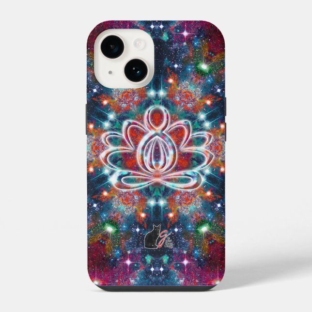Dazzling Zen Lotus iPhone Hülle (Rückseite)