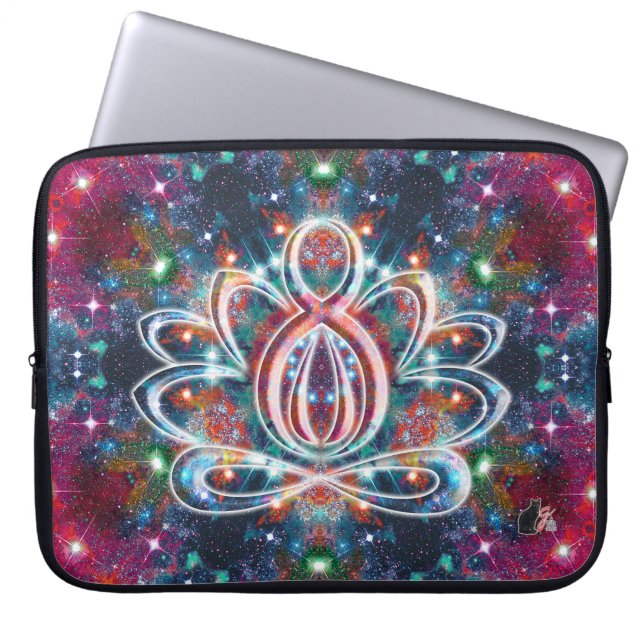 Dazzling Zen Lotus Laptopschutzhülle (Vorderseite)