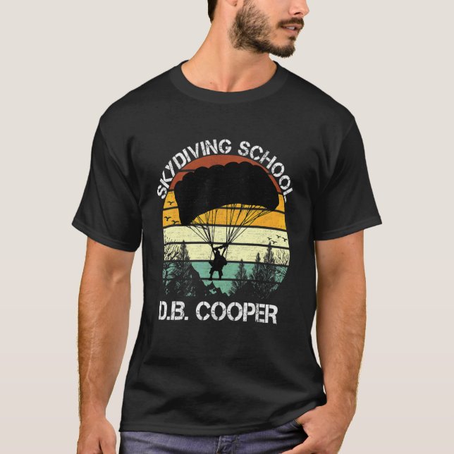 Db Cooper Fallschirmspringerschule für Männer T-Shirt (Vorderseite)
