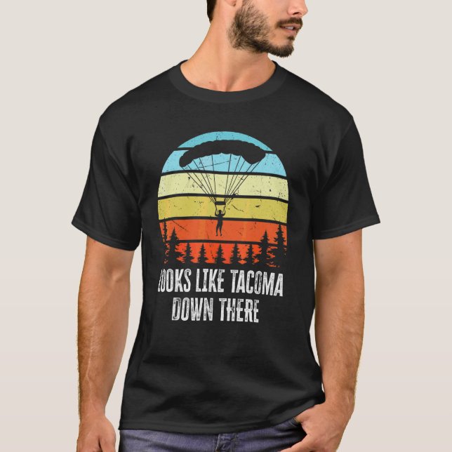 Db Cooper Fallschirmsprung Schule T-Shirt (Vorderseite)