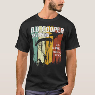 Db Cooper for Men Skydiving Academy T-Shirt