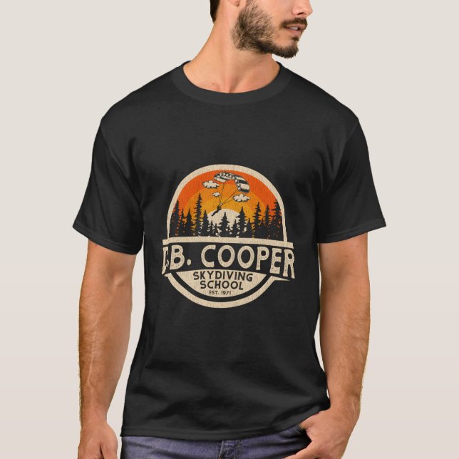Db Cooper Skydiving School T-Shirt (Vorderseite)