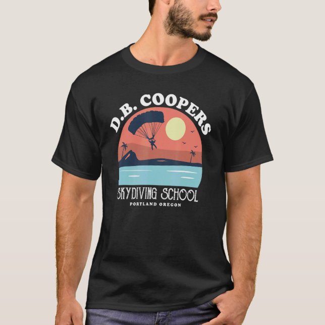 Db Coopers Skydiving School Portland Oregon T-Shirt (Vorderseite)
