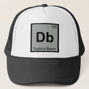 Db - Daytona Beach Florida City Chemistry Symbol Truckerkappe