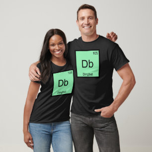 Db - Dingbat Chemie-Element-Symbol Lustiges T-Shir T-Shirt