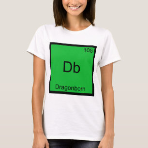 Db - Dragonborn Lustiges Chemie-Element-Symbol-T-S T-Shirt
