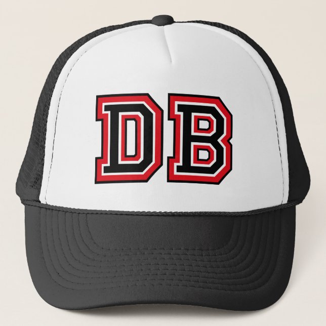‚DB‘-Monogramm Truckerkappe (Vorderseite)