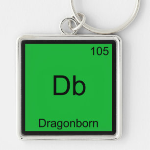 Db - Symbol-T-Shirt für die Dragonborn Funny Chemi Schlüsselanhänger