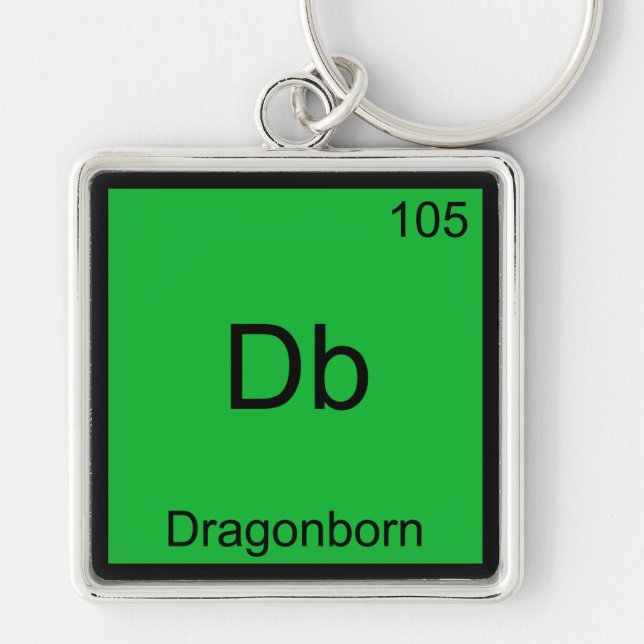 Db - Symbol-T-Shirt für die Dragonborn Funny Chemi Schlüsselanhänger (Vorne)