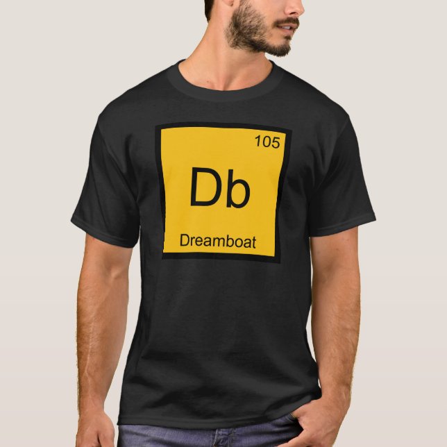 Db - Symbol-T-Shirt von Dreamboat Funny Chemistry  T-Shirt (Vorderseite)